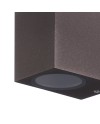 KANDANCHU * APLIQUE EXTERIOR CUAD. 1L*GU10 CORTEN
